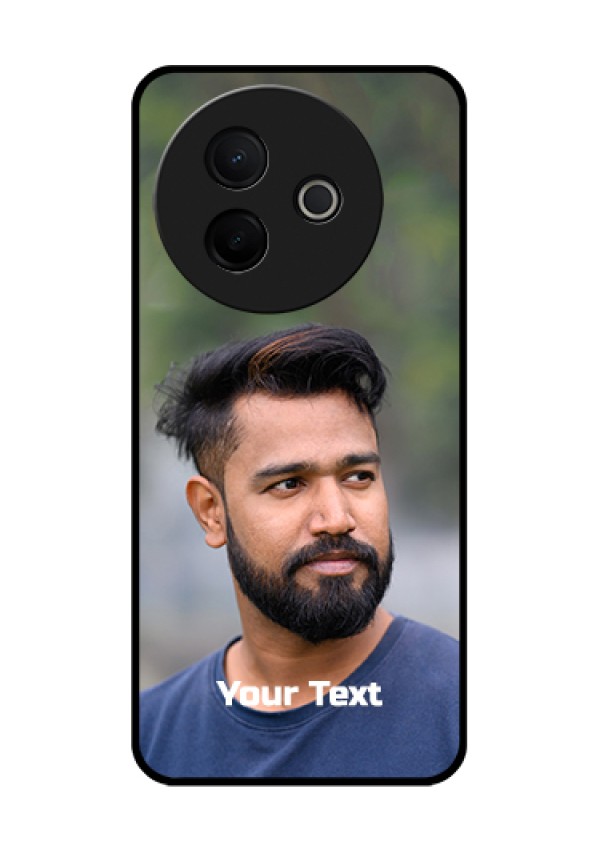 Vivo Y39 5G Custom Glass Phone Case - Photo With Text Design