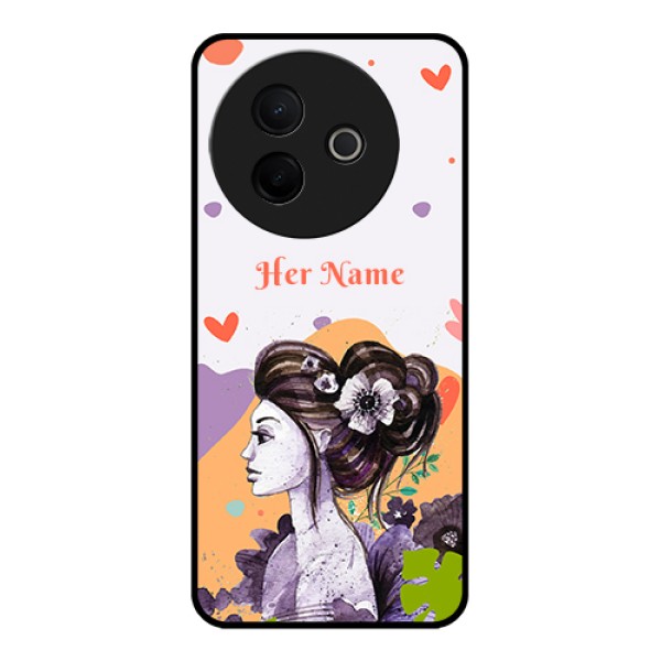 Vivo Y39 5G Custom Glass Phone Case - Woman And Nature Design