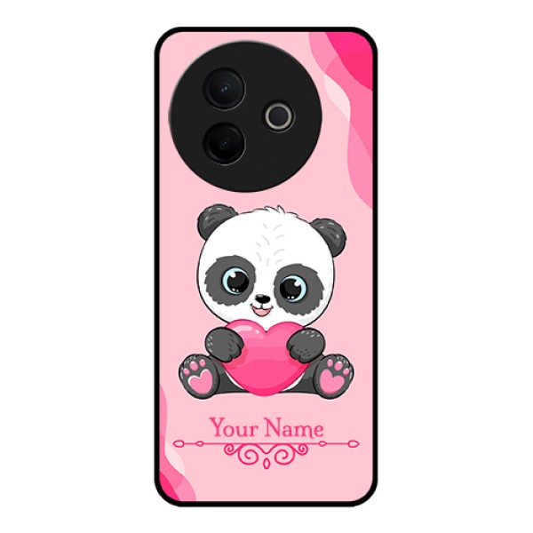 Vivo Y39 5G Custom Glass Phone Case - Cute Panda Design