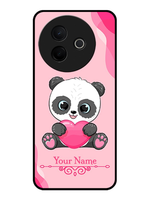 Custom Vivo Y39 5G Custom Glass Phone Case - Cute Panda Design