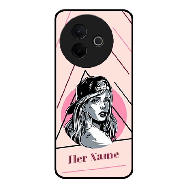Vivo Y39 5G Custom Glass Phone Case - Rockstar Girl Design