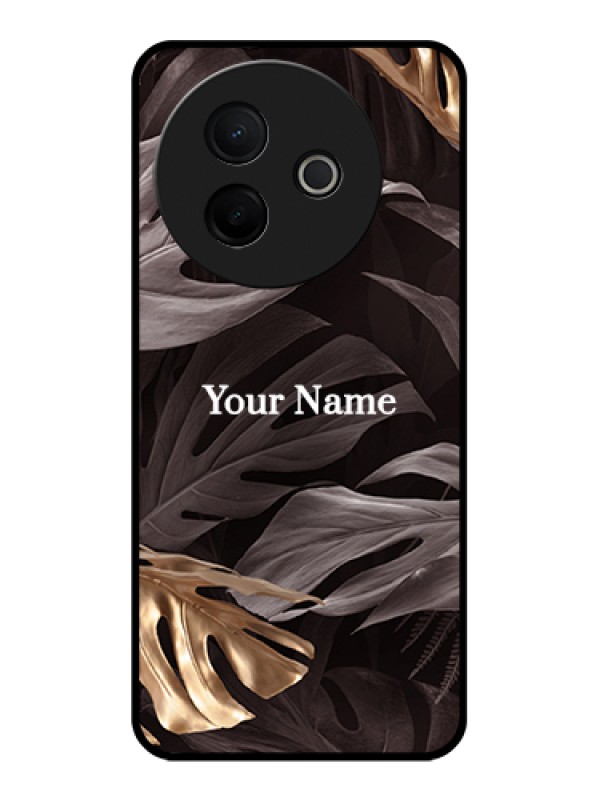 Custom Vivo Y39 5G Custom Glass Phone Case - Wild Leaves Digital Paint Design
