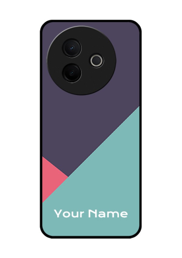 Vivo Y39 5G Custom Glass Phone Case - Tri Color Abstract Design