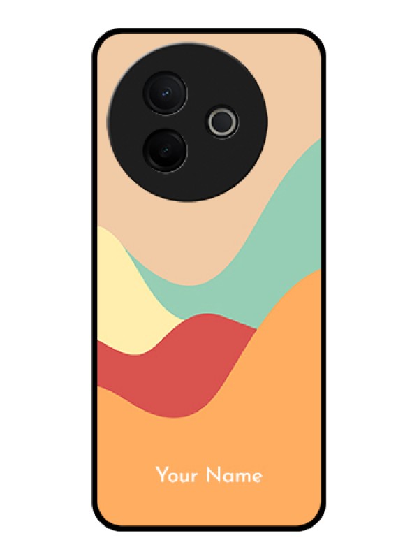Custom Vivo Y39 5G Custom Glass Phone Case - Ocean Waves Multi - Colour Design