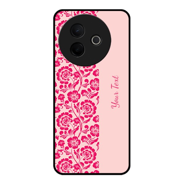 Vivo Y39 5G Custom Glass Phone Case - Attractive Floral Pattern Design