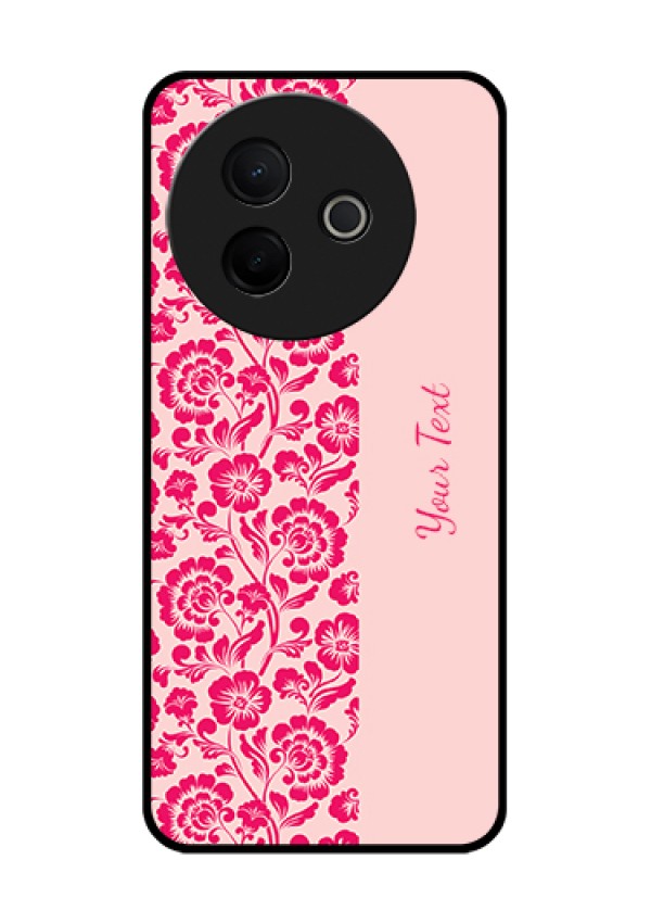 Vivo Y39 5G Custom Glass Phone Case - Attractive Floral Pattern Design