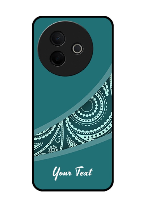 Vivo Y39 5G Custom Glass Phone Case - Semi Visible Floral Design