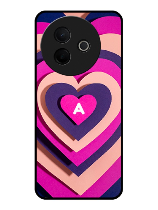 Custom Vivo Y39 5G Custom Glass Phone Case - Cute Heart Pattern Design