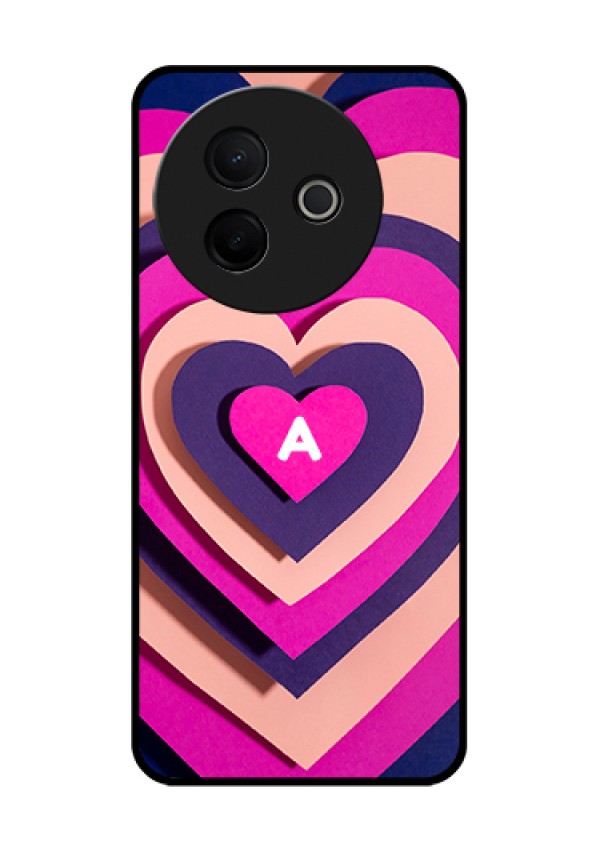 Vivo Y39 5G Custom Glass Phone Case - Cute Heart Pattern Design