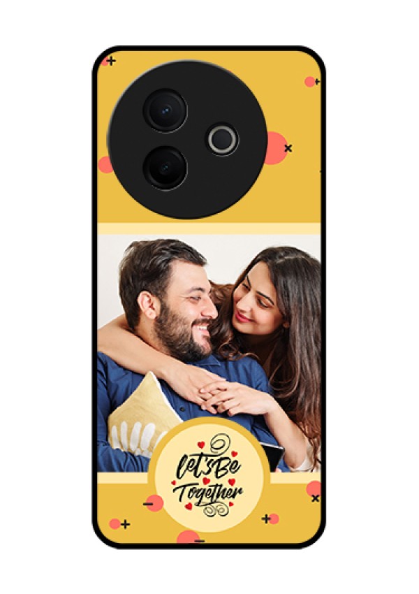 Vivo Y39 5G Custom Glass Phone Case - Lets Be Together Design