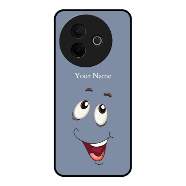 Vivo Y39 5G Custom Glass Phone Case - Laughing Cartoon Face Design
