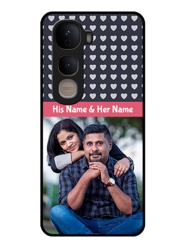 Custom Vivo Y400 5G Custom Glass Phone Case - Love Symbols Design