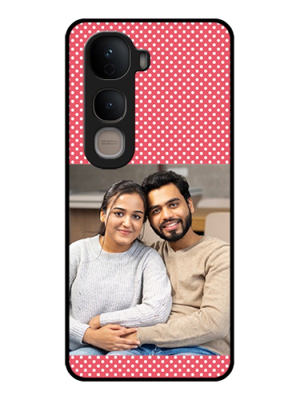 Custom Vivo Y400 5G Custom Glass Phone Case - White Dotted Design