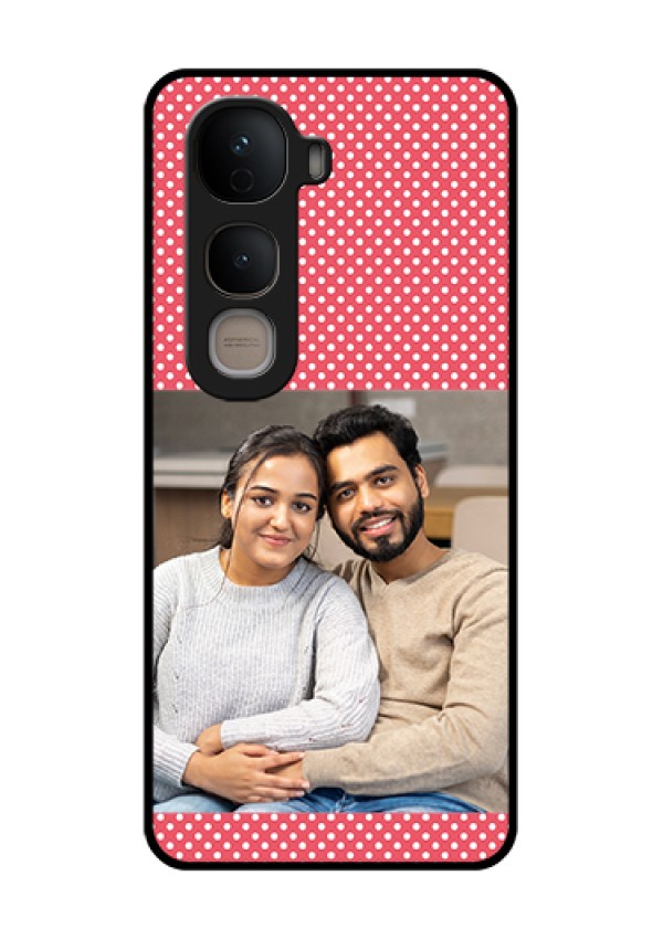Vivo Y400 5G Custom Glass Phone Case - White Dotted Design