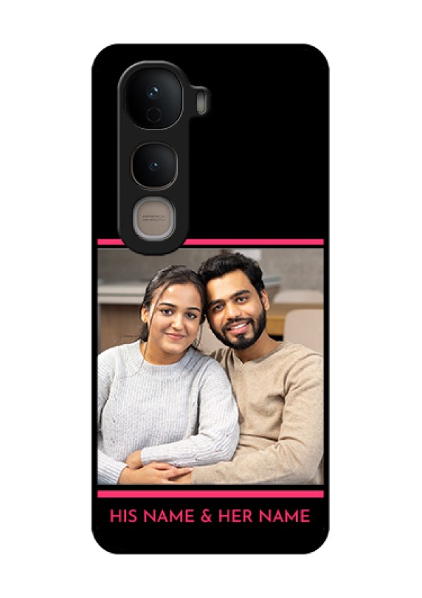 Vivo Y400 5G Custom Glass Phone Case - With Add Text Design
