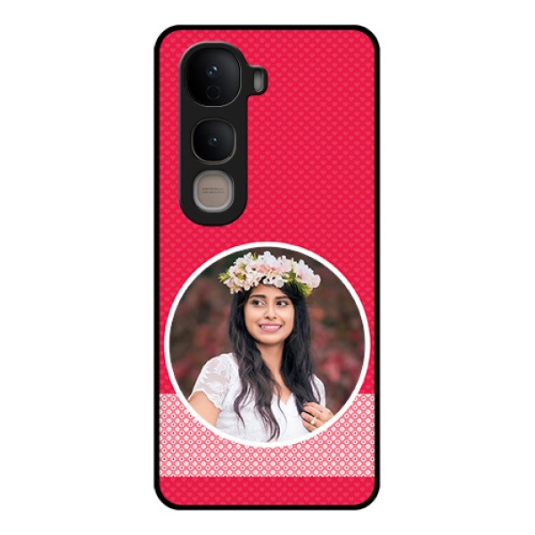 Vivo Y400 5G Custom Glass Phone Case - Pink Color Pattern Design