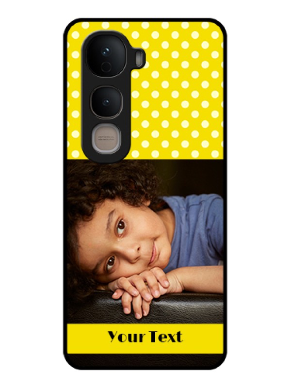 Custom Vivo Y400 5G Custom Glass Phone Case - Bright Yellow Case Design