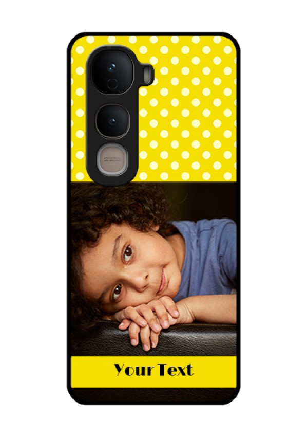 Vivo Y400 5G Custom Glass Phone Case - Bright Yellow Case Design
