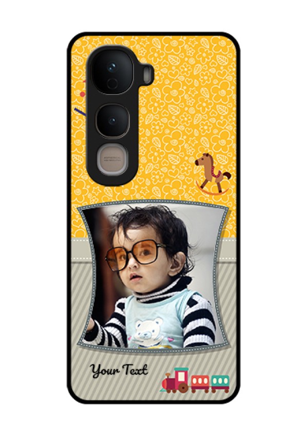 Vivo Y400 5G Custom Glass Phone Case - Baby Picture Upload Design