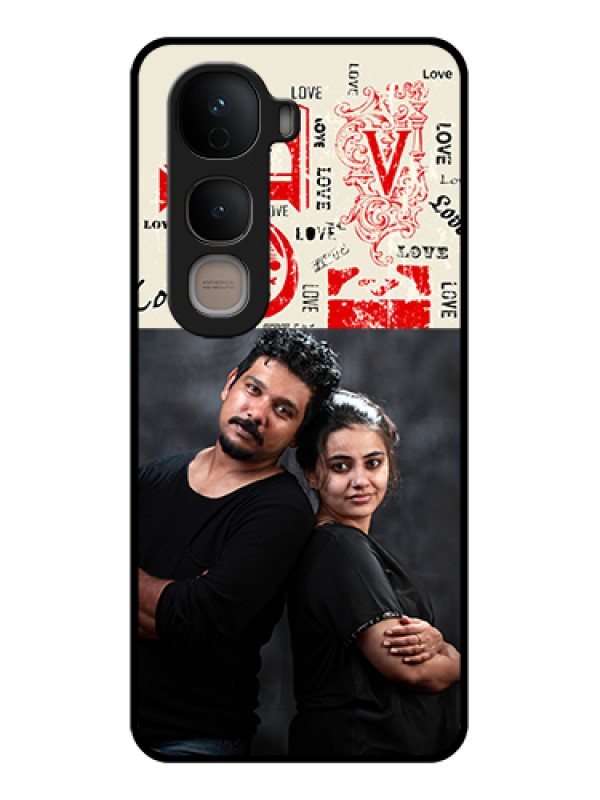 Custom Vivo Y400 5G Custom Glass Phone Case - Trendy Love Design Case