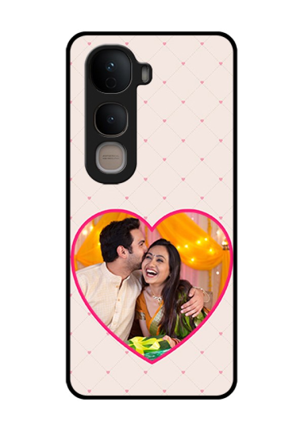 Vivo Y400 5G Custom Glass Phone Case - Heart Shape Design