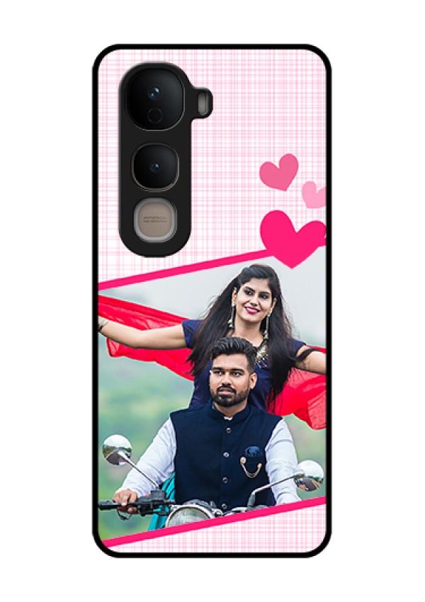 Vivo Y400 5G Custom Glass Phone Case - Love Shape Heart Design