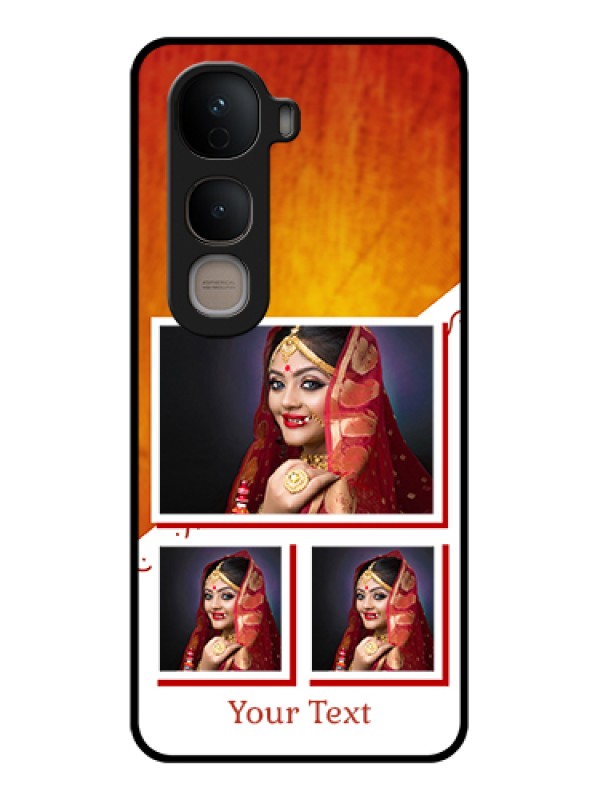 Custom Vivo Y400 5G Custom Glass Phone Case - Wedding Memories Design