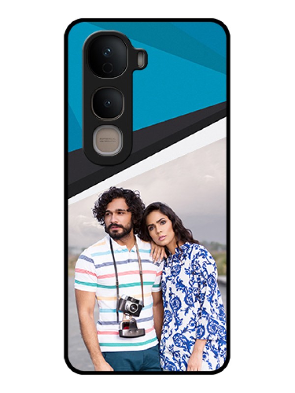 Custom Vivo Y400 5G Custom Glass Phone Case - Simple Pattern Photo Upload Design