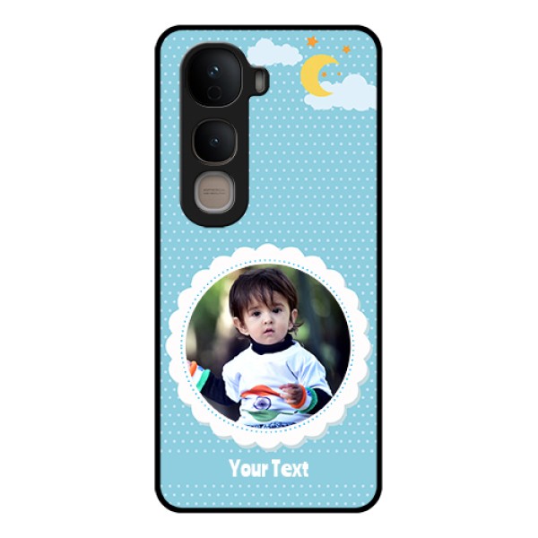 Vivo Y400 5G Custom Glass Phone Case - Violet Pattern Design