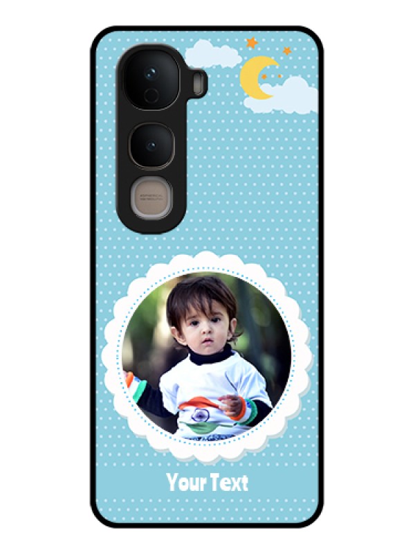 Custom Vivo Y400 5G Custom Glass Phone Case - Violet Pattern Design