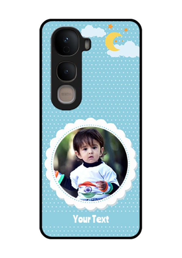 Vivo Y400 5G Custom Glass Phone Case - Violet Pattern Design
