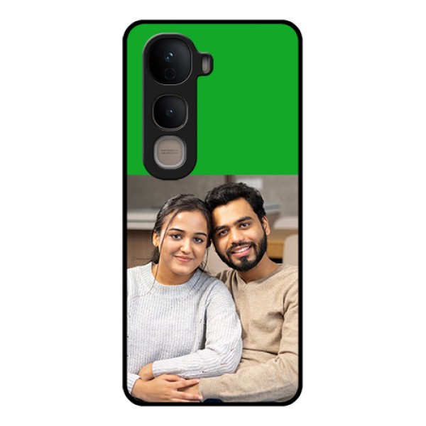 Vivo Y400 5G Custom Glass Phone Case - Green Pattern Design