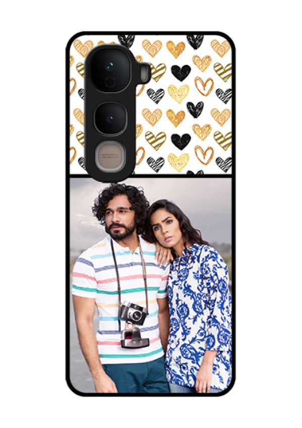 Vivo Y400 5G Custom Glass Phone Case - Love Symbol Design