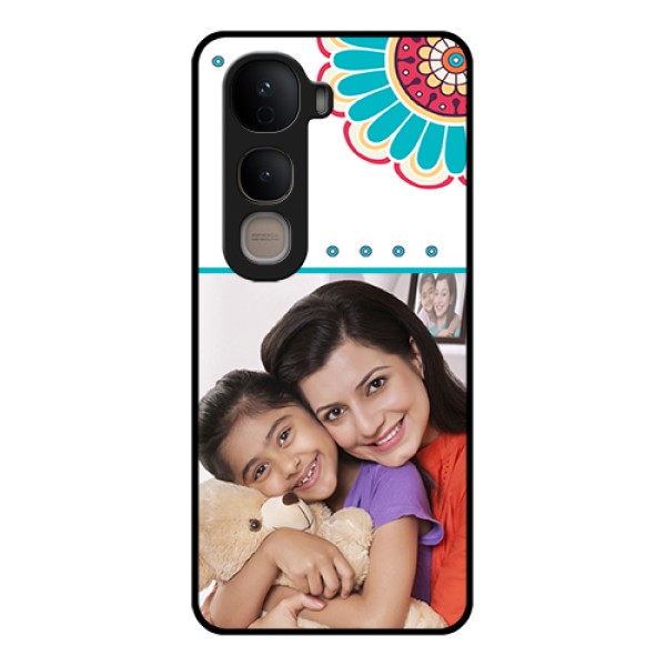 Vivo Y400 5G Custom Glass Phone Case - Flower Design
