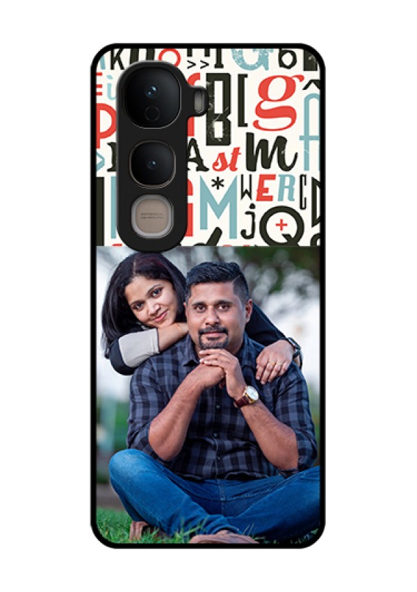 Vivo Y400 5G Custom Glass Phone Case - Alphabet Design