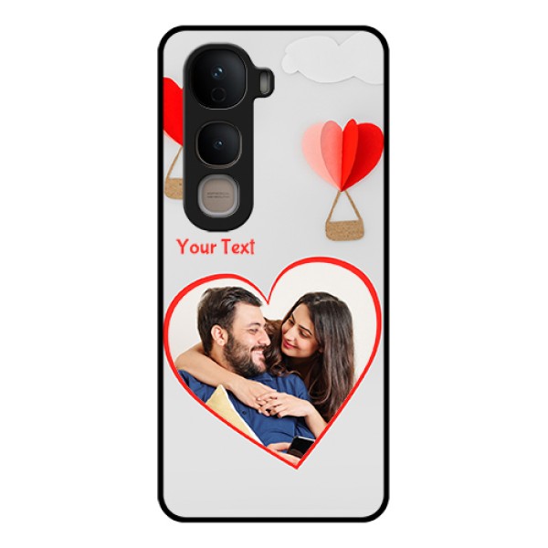 Vivo Y400 5G Custom Glass Phone Case - Parachute Love Design