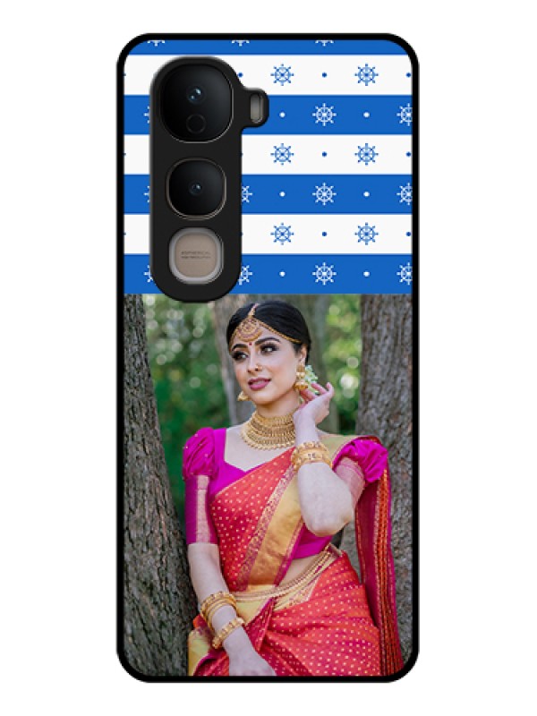 Custom Vivo Y400 5G Custom Glass Phone Case - Snow Pattern Design