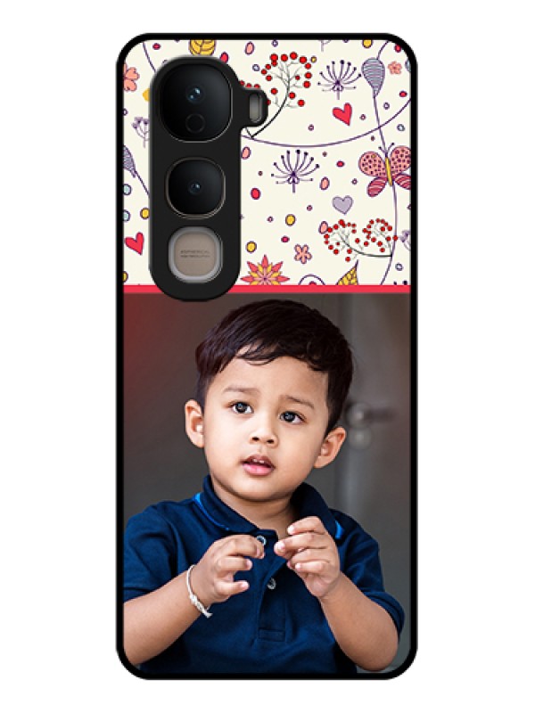 Custom Vivo Y400 5G Custom Glass Phone Case - Premium Floral Design