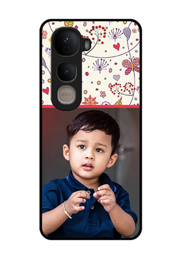 Vivo Y400 5G Custom Glass Phone Case - Premium Floral Design