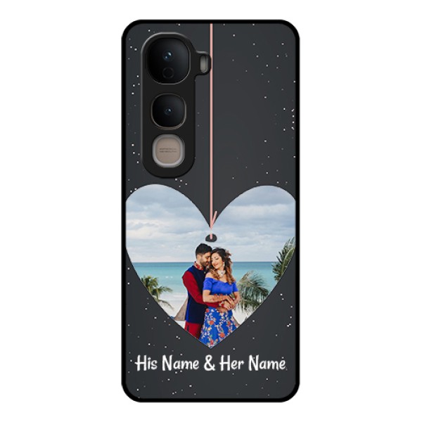 Vivo Y400 5G Custom Glass Phone Case - Hanging Heart Design