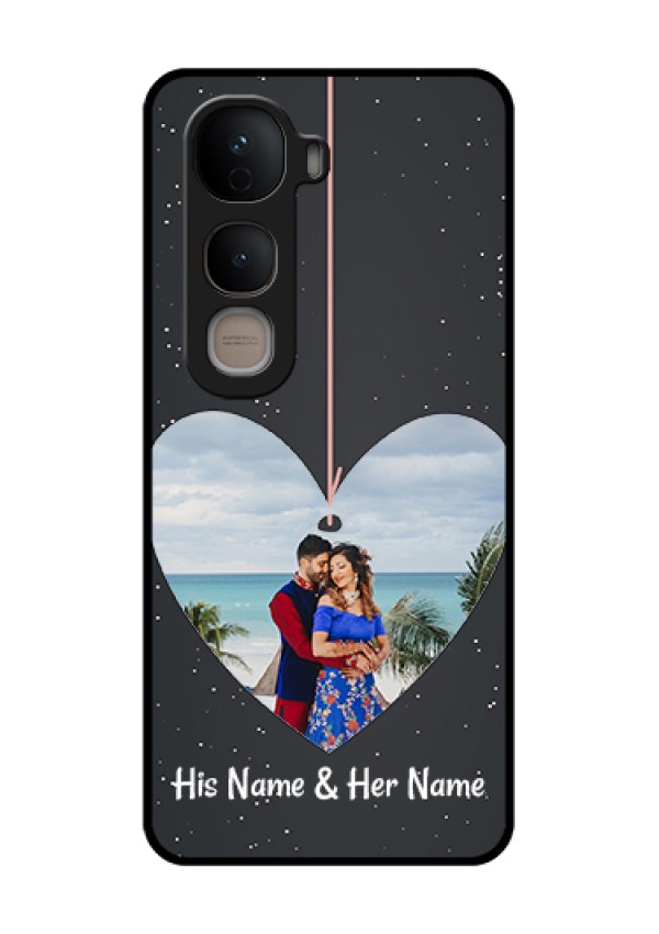 Vivo Y400 5G Custom Glass Phone Case - Hanging Heart Design