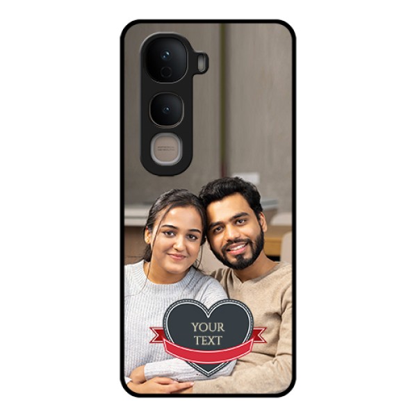 Vivo Y400 5G Custom Glass Phone Case - Just Married Couple Design