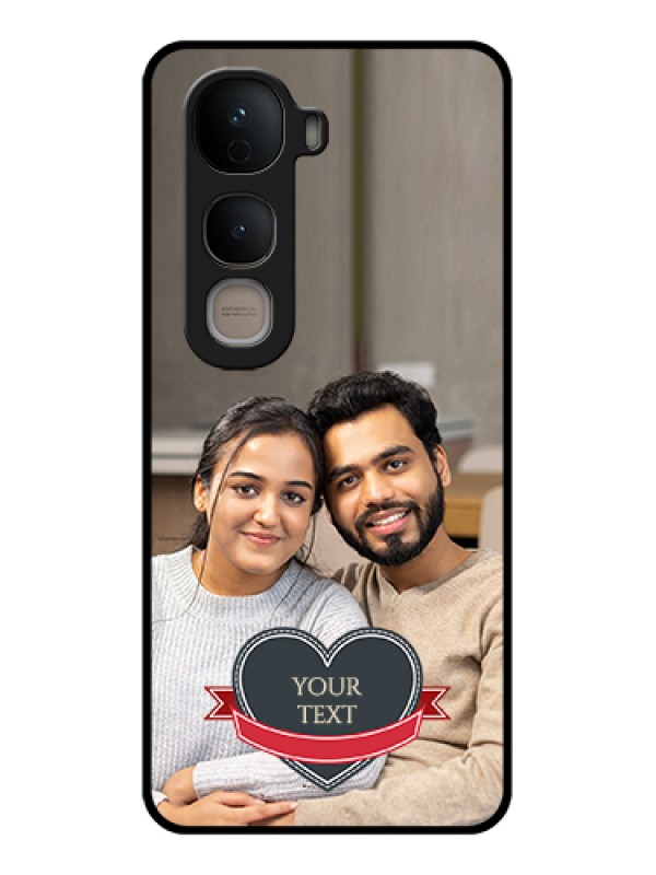 Custom Vivo Y400 5G Custom Glass Phone Case - Just Married Couple Design