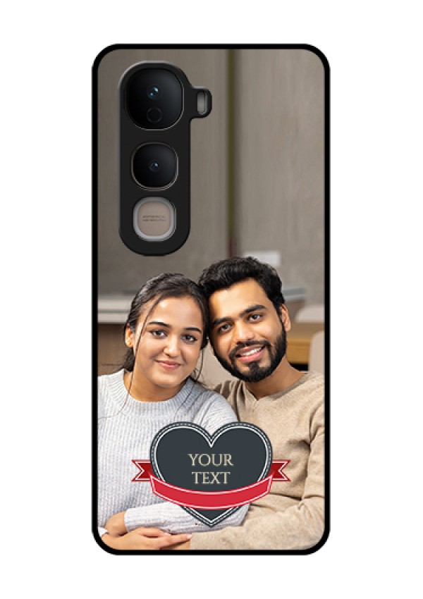 Vivo Y400 5G Custom Glass Phone Case - Just Married Couple Design