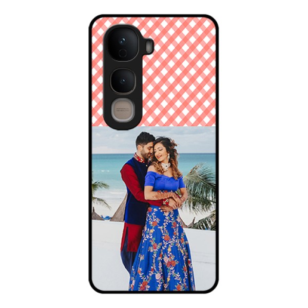 Vivo Y400 5G Custom Glass Phone Case - Pink Pattern Design