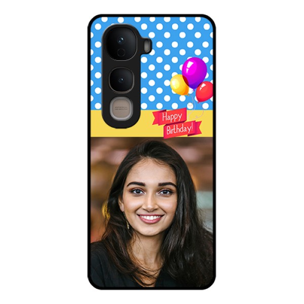 Vivo Y400 5G Custom Glass Phone Case - Happy Birthday Design