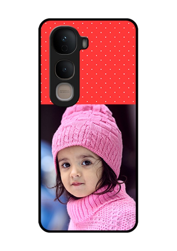 Vivo Y400 5G Custom Glass Phone Case - Red Pattern Design