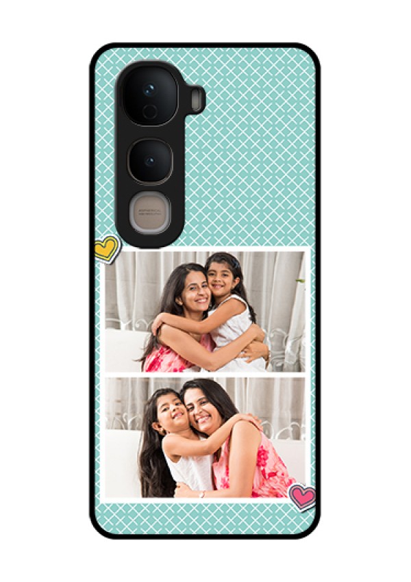 Vivo Y400 5G Custom Glass Phone Case - 2 Image Holder With Pattern Design