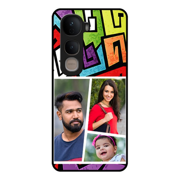 Vivo Y400 5G Custom Glass Phone Case - Graffiti Pattern Design