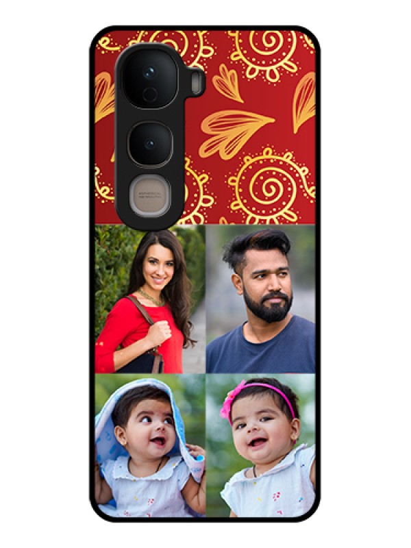 Custom Vivo Y400 5G Custom Glass Phone Case - 4 Image Traditional Design